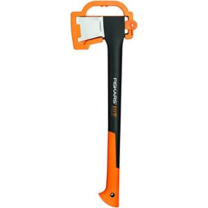 Fiskars Hacha para leña M X17, Con protector de cuchilla, Longitud: 60 cm, Revestimiento antiadherente, Hoja de acero/Mango reforzado con fibra de vidrio, Negro/Naranja, 1.53 kg, 1015641 Fiskars Hacha para leña M X17, Con protector de cuchilla, Longitud: 60 cm, Revestimiento antiadherente, Hoja de acero/Mango reforzado con fibra de vidrio, Negro/Naranja, 1.53 kg, 1015641