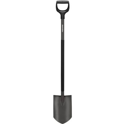 Fiskars - Pala puntiaguda, para suelos duros y rocosos, 125cm, Acero al Boro, Gris/Negro - Pala Fiskars - Pala puntiaguda, para suelos duros y rocosos, 125cm, Acero al Boro, Gris/Negro - Pala