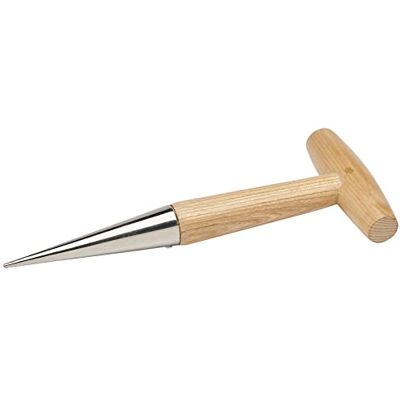 Draper 2 08679 Dibber de acero inoxidable con mango de fresno, plata Draper 2 08679 Dibber de acero inoxidable con mango de fresno, plata