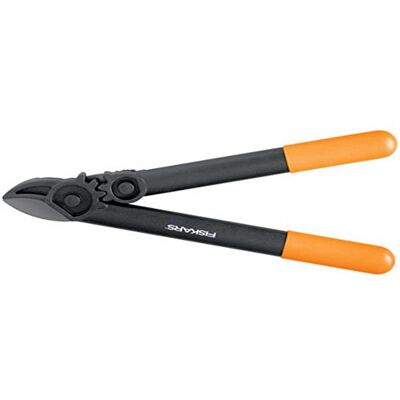Fiskars Podadera con yunque para madera seca y dura, Sistema cremallera PowerGear II, Diámetro corte: 3,5 cm, Cuchillas acero templado antiadherente, Longitud: 39 cm, Negro/Naranja, L31, Fiskars Podadera con yunque para madera seca y dura, Sistema cremallera PowerGear II, Diámetro corte: 3,5 cm, Cuchillas acero templado antiadherente, Longitud: 39 cm, Negro/Naranja, L31,