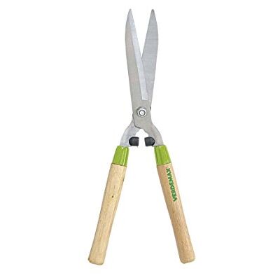 Verdemax Cortasetos de Cuchillas Rectas estándar con Mangos de Madera cm52 Verdemax Cortasetos de Cuchillas Rectas estándar con Mangos de Madera cm52