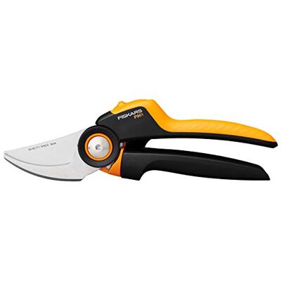 Fiskars Tijeras de jardín Bypass L, X-series PowerGear, P961, Mango giratorio, Para ramas frescas, Recubrimiento antiadherente, Cuchillas acero inoxidable, Longitud: 22,2 cm, Negro/Naranja, Fiskars Tijeras de jardín Bypass L, X-series PowerGear, P961, Mango giratorio, Para ramas frescas, Recubrimiento antiadherente, Cuchillas acero inoxidable, Longitud: 22,2 cm, Negro/Naranja,