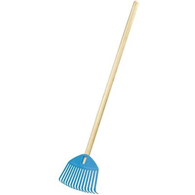 Prosperplast Rastrillo Focus Baby con Mango de Madera 22mm x 61 cm, Color Azul Claro Prosperplast Rastrillo Focus Baby con Mango de Madera 22mm x 61 cm, Color Azul Claro