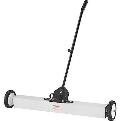 VEVOR Barredora Magnética Fuerza de 24,9 kg Escoba Magnética con Mango Telescópico 77-113 cm Recogedor Magnético 745 mm con Ruedas Recogedor Piezas Metálicas para Limpieza Taller Garaje Patio VEVOR Barredora Magnética Fuerza de 24,9 kg Escoba Magnética con Mango Telescópico 77-113 cm Recogedor Magnético 745 mm con Ruedas Recogedor Piezas Metálicas para Limpieza Taller Garaje Patio