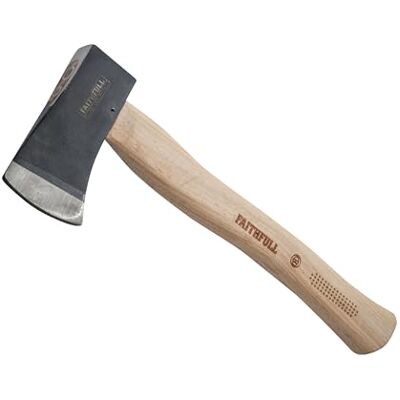 Faithfull Axt mit FSC-Hickory-Stiel und Kopf aus gehärtetem Kohlenstoffstahl – Kleine Axt Zum Astschneiden und Wurzelschneiden – 567 g Faithfull Axt mit FSC-Hickory-Stiel und Kopf aus gehärtetem Kohlenstoffstahl – Kleine Axt Zum Astschneiden und Wurzelschneiden – 567 g