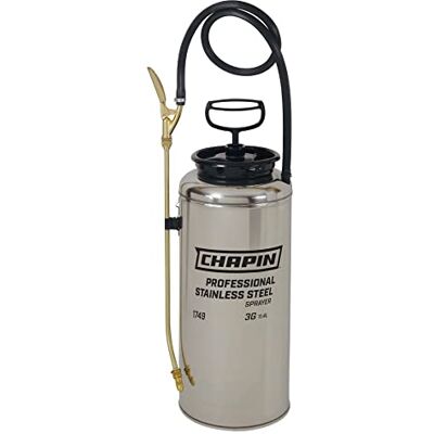 Chapin International Pulverizador de Mano de Acero Inoxidable de 3 galones, Chapin International Pulverizador de Mano de Acero Inoxidable de 3 galones,