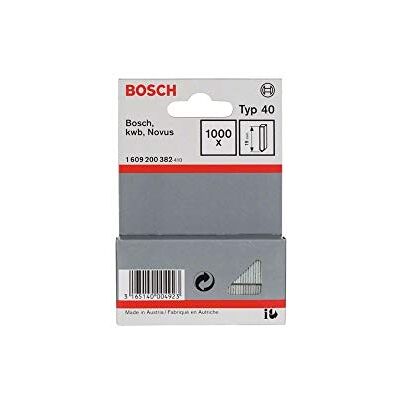 Bosch 1000x Clavos tipo 40 (Longitud 19 mm, Professional Accesorios Grapadora a batería, Grabadora de mano) Bosch 1000x Clavos tipo 40 (Longitud 19 mm, Professional Accesorios Grapadora a batería, Grabadora de mano)