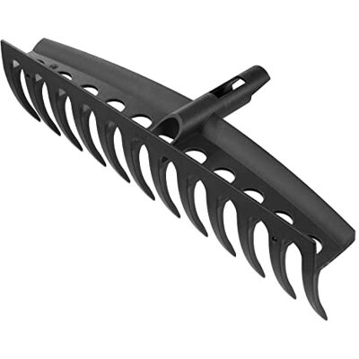 Fiskars Cabezal de Rastrillo, 12 Dientes, Conectable con el mango Solid de , Ancho: 41 cm, Dientes de Plástico, Negro, Solid, Fiskars Cabezal de Rastrillo, 12 Dientes, Conectable con el mango Solid de , Ancho: 41 cm, Dientes de Plástico, Negro, Solid,
