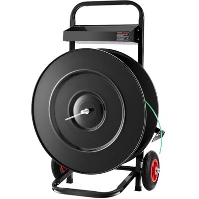 VEVOR Dispensador de Flejes, Adecuado para Rollos de Flejado de PET/PP/Poliéster con Un Tamaño de Núcleo de 203/406 mm, Acero al Carbono Q235, con Sistema de Frenado Mejorado, 410 x 670 x 1000 mm VEVOR Dispensador de Flejes, Adecuado para Rollos de Flejado de PET/PP/Poliéster con Un Tamaño de Núcleo de 203/406 mm, Acero al Carbono Q235, con Sistema de Frenado Mejorado, 410 x 670 x 1000 mm