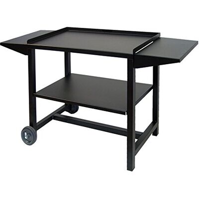 IMEX EL ZORRO Carro con bandejas metálicas, Negro, 112 x 40 x 69 cm IMEX EL ZORRO Carro con bandejas metálicas, Negro, 112 x 40 x 69 cm