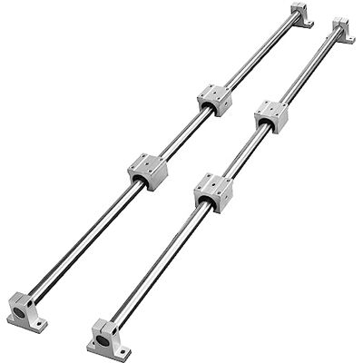 VEVOR Guía deslizante lineal SFC16 para cajones, 2 unidades, longitud 1000 mm, 4 rodamientos SFC16, riel de guía 2 unidades para deslizar cajones móviles de acero al carbono carga estática 1180N VEVOR Guía deslizante lineal SFC16 para cajones, 2 unidades, longitud 1000 mm, 4 rodamientos SFC16, riel de guía 2 unidades para deslizar cajones móviles de acero al carbono carga estática 1180N