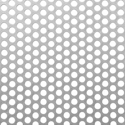 Alberts Chapa perforada, perforación redonda, acero, 250 x 500 x 1 mm Alberts Chapa perforada, perforación redonda, acero, 250 x 500 x 1 mm