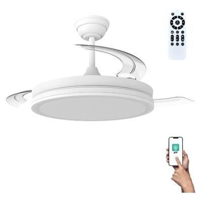 Ventilador de techo WONDERLAMP Miso con luz - Ventilador de techo Ventilador de techo WONDERLAMP Miso con luz - Ventilador de techo