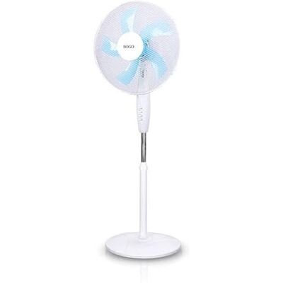 SOGO Ventilador de Pie 16" 40 cm Oscilante 40W 3 Velocidades, Altura Regulable, Cabezal Inclinable, Base Redonda Estable, Silencioso para Hogar y Oficina SOGO Ventilador de Pie 16" 40 cm Oscilante 40W 3 Velocidades, Altura Regulable, Cabezal Inclinable, Base Redonda Estable, Silencioso para Hogar y Oficina