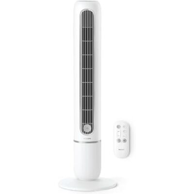 Philips Ventilador de torre Serie 5000 Potente 8,1 m/s, ultrasilencioso 24 dB, ventilador torre bajo consumo energético, 5 velocidades, modo Sleep, temporizador de 9h, oscilación de 80° () Philips Ventilador de torre Serie 5000 Potente 8,1 m/s, ultrasilencioso 24 dB, ventilador torre bajo consumo energético, 5 velocidades, modo Sleep, temporizador de 9h, oscilación de 80° ()