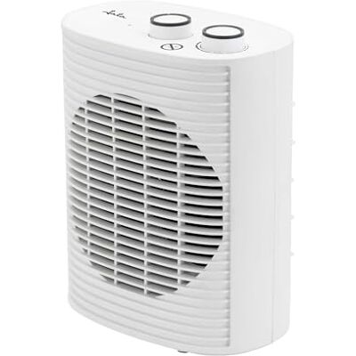 Jata Calefactor Eléctrico Bajo Consumo 2000 W. Termoventilador Baño. 2 Potencias, Termostato Regulable, Función Ventilador Frío, Protección Antivuelco y Sobrecalentamiento, Compacto con Asa Jata Calefactor Eléctrico Bajo Consumo 2000 W. Termoventilador Baño. 2 Potencias, Termostato Regulable, Función Ventilador Frío, Protección Antivuelco y Sobrecalentamiento, Compacto con Asa