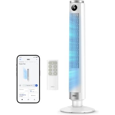 Dreo Ventilador de torre inteligente 554S, ventilador de pie ajustable 102–114 cm, 8.4 m/s, oscilación 90°, silencioso 20 dB, 9 velocidades, 4 modos, temporizador 12 h, compatible con Google y Alexa Dreo Ventilador de torre inteligente 554S, ventilador de pie ajustable 102–114 cm, 8.4 m/s, oscilación 90°, silencioso 20 dB, 9 velocidades, 4 modos, temporizador 12 h, compatible con Google y Alexa