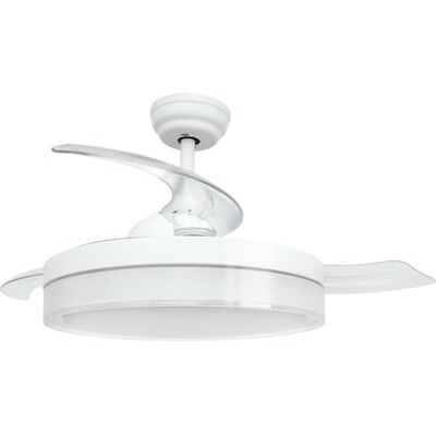 Jocca Ventilador Techo con Luz LED Regulable Ventilador Aspas Retráctil Mando a Distancia Temporizador Función Verano e Invierno Blanco Jocca Ventilador Techo con Luz LED Regulable Ventilador Aspas Retráctil Mando a Distancia Temporizador Función Verano e Invierno Blanco