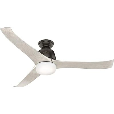 Hunter Fan, Ventilador de Techo con Luz y Mando a Distancia para Interiores, Harmony, 3 Aspas Reversibles, Color Bronce, 137 cm, Ideal para Verano e Invierno, Modelo Hunter Fan, Ventilador de Techo con Luz y Mando a Distancia para Interiores, Harmony, 3 Aspas Reversibles, Color Bronce, 137 cm, Ideal para Verano e Invierno, Modelo