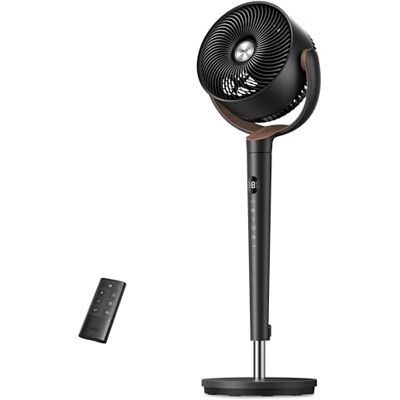 Dreo Ventilador de habitación, ventilador oscilante 120°+120°, motor DC, circulación de aire hasta 30 m para toda la habitación, 9 velocidades, 4 modos, ventilador de base silencioso, 20 dB. Dreo Ventilador de habitación, ventilador oscilante 120°+120°, motor DC, circulación de aire hasta 30 m para toda la habitación, 9 velocidades, 4 modos, ventilador de base silencioso, 20 dB.