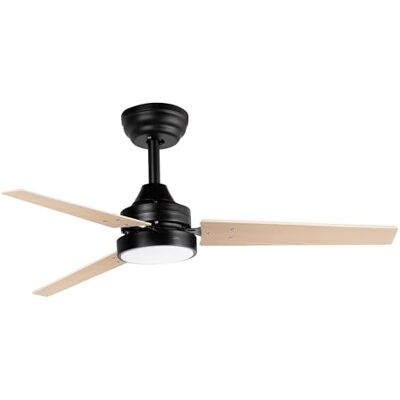 Jata Ventilador de Techo Silencioso con Luz LED, Aspas de Madera, Motor DC de Bajo Consumo, 6 Velocidades, Función Reverse, Mando a Distancia, Ventilador Techo Dormitorio 106 cm Jata Ventilador de Techo Silencioso con Luz LED, Aspas de Madera, Motor DC de Bajo Consumo, 6 Velocidades, Función Reverse, Mando a Distancia, Ventilador Techo Dormitorio 106 cm