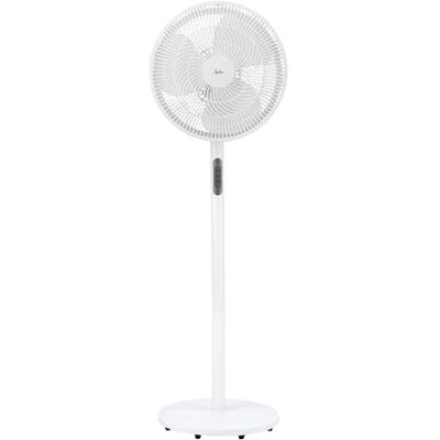 Jata Ventilador de Pie 50 W, Ventilador Oscilante Silencioso 40 cm, 3 Velocidades, Altura Regulable 1,25 m, Gran Caudal de Aire 2663 m³/h, para Hogar y Dormitorio Jata Ventilador de Pie 50 W, Ventilador Oscilante Silencioso 40 cm, 3 Velocidades, Altura Regulable 1,25 m, Gran Caudal de Aire 2663 m³/h, para Hogar y Dormitorio