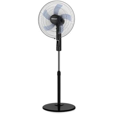 Orbegozo Ventilador de pie 40 cm 45W control digital mando a distancia 3 velocidades temporizador hasta 12h altura 130 cm oscilante multiorientable silencioso base redonda rejilla seguridad Orbegozo Ventilador de pie 40 cm 45W control digital mando a distancia 3 velocidades temporizador hasta 12h altura 130 cm oscilante multiorientable silencioso base redonda rejilla seguridad