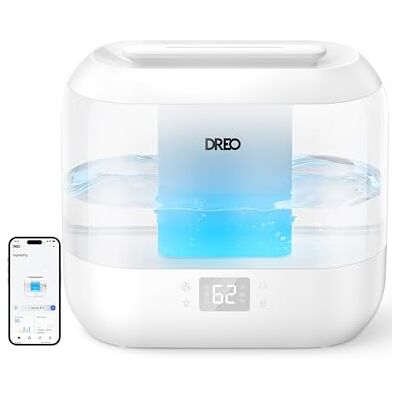Dreo Humidificador inteligente 4L, niebla fría silenciosa 28 dB, sensor de humedad, pantalla LED, difusor de aceites, 36 h autonomía, llenado superior, control app y voz Dreo Humidificador inteligente 4L, niebla fría silenciosa 28 dB, sensor de humedad, pantalla LED, difusor de aceites, 36 h autonomía, llenado superior, control app y voz