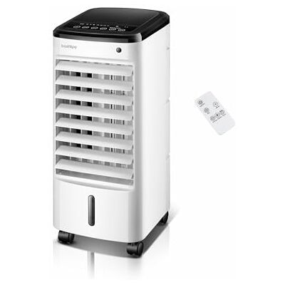 Bastilipo Climatizador evaporativo Formentor RC, control digital, mando a distancia, consumo 65W, deposito de 3.5L, temporizador. Bastilipo Climatizador evaporativo Formentor RC, control digital, mando a distancia, consumo 65W, deposito de 3.5L, temporizador.