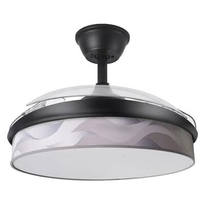 Levitantes Ventilador Dc Moda 72w Negro/ola Gris 108d 3aspas 7200lm 3000k,4000k,6000k Remoto+memoria+temporizador Levitantes Ventilador Dc Moda 72w Negro/ola Gris 108d 3aspas 7200lm 3000k,4000k,6000k Remoto+memoria+temporizador