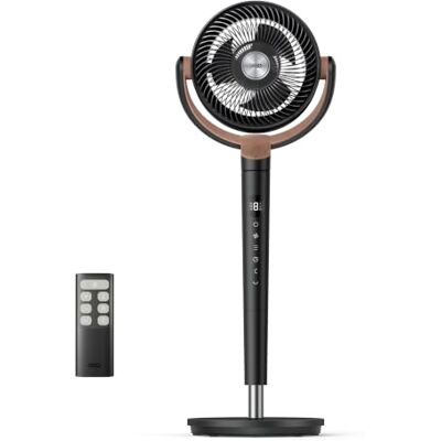 Dreo ventilador de pie silencioso 20 dB con oscilación omnidireccional 120°+120°, alcance del viento 26 m, caudal de aire 1615 m³/h, circulador Turbo, altura ajustable 94–107cm, 3 modos, 8 velocidades Dreo ventilador de pie silencioso 20 dB con oscilación omnidireccional 120°+120°, alcance del viento 26 m, caudal de aire 1615 m³/h, circulador Turbo, altura ajustable 94–107cm, 3 modos, 8 velocidades