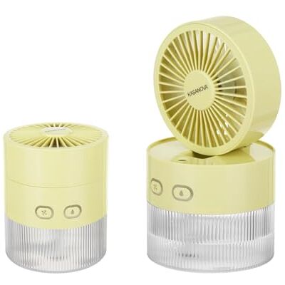 KASANOVA - Nebulizer - Amarillo - 1200mAh - Ventilador portátil KASANOVA - Nebulizer - Amarillo - 1200mAh - Ventilador portátil