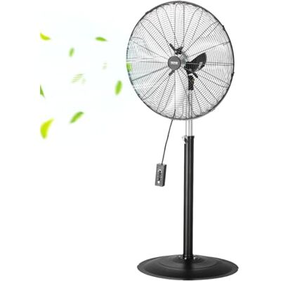 VEVOR - Ventilador industrial 600mm - 3 velocidades - Negro - Ventilador VEVOR - Ventilador industrial 600mm - 3 velocidades - Negro - Ventilador