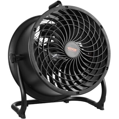 VEVOR Ventilador de Piso de Alta Velocidad de 3 Velocidades, 2520 CFM, Inclinación de 360°, Flujo de Aire de 7,2 m/s, para el Gimnasio, la Tienda Comercial y el Dormitorio, 254 x 508 x 584 mm VEVOR Ventilador de Piso de Alta Velocidad de 3 Velocidades, 2520 CFM, Inclinación de 360°, Flujo de Aire de 7,2 m/s, para el Gimnasio, la Tienda Comercial y el Dormitorio, 254 x 508 x 584 mm