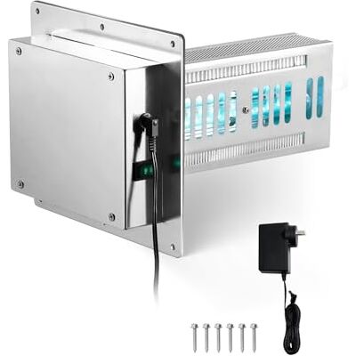 VEVOR Purificador de Aire HVAC para Toda la Casa, 18 W, Luz Ultravioleta UVC en Conducto para Conducto de Aire Acondicionado, 2 Bombillas, Tecnología PCO, con Cable de Alimentación, 203 x 177 x 265 mm VEVOR Purificador de Aire HVAC para Toda la Casa, 18 W, Luz Ultravioleta UVC en Conducto para Conducto de Aire Acondicionado, 2 Bombillas, Tecnología PCO, con Cable de Alimentación, 203 x 177 x 265 mm