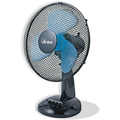 Ardes Ventilador de Mesa 30 cm 3 Aspas Oscilatorias con Inclinación Regulable Ventilador 3 Velocidades Silencioso Modelo Easy 30 AR5EA30 Ardes Ventilador de Mesa 30 cm 3 Aspas Oscilatorias con Inclinación Regulable Ventilador 3 Velocidades Silencioso Modelo Easy 30 AR5EA30
