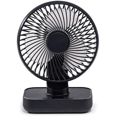 wonderlamp Ventilador de Mesa Fanito Azul oscuro, Oscilante, 4 Velocidades, Batería Recargable, 13H Autonomía, Ventilador Portátil para Escritorio sin Cables wonderlamp Ventilador de Mesa Fanito Azul oscuro, Oscilante, 4 Velocidades, Batería Recargable, 13H Autonomía, Ventilador Portátil para Escritorio sin Cables