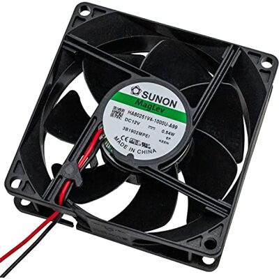 Sunon Ventilador 12 V DC 0,48 W 80 x 80 x 25 mm 40,6 m³/h 2000 U/Min 40,6 m³/h HA80251V41000UA99 Sunon Ventilador 12 V DC 0,48 W 80 x 80 x 25 mm 40,6 m³/h 2000 U/Min 40,6 m³/h HA80251V41000UA99