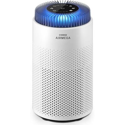 Coway Purificador de Aire Dormitorio, Silencioso, Auto, HEPA, AIRMEGA 50 Certificado ECARF, modo Auto, CADR 120,1 m³/h, ultrasilencioso 18,4 dB, filtro HEPA para alergias, polvo, polen y mascotas Coway Purificador de Aire Dormitorio, Silencioso, Auto, HEPA, AIRMEGA 50 Certificado ECARF, modo Auto, CADR 120,1 m³/h, ultrasilencioso 18,4 dB, filtro HEPA para alergias, polvo, polen y mascotas