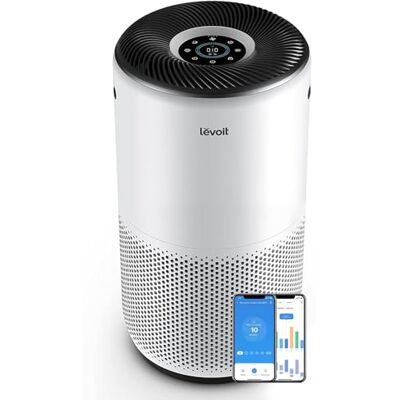 Levoit Purificador de Aire Inteligente, ALEXA, Pantalla PM2.5, CADR 433m³/h a 83m², 28dB Silencioso, Filtro HEPA, Elimina el 99.97% de Alergias Polen Polvo Olores Levoit Purificador de Aire Inteligente, ALEXA, Pantalla PM2.5, CADR 433m³/h a 83m², 28dB Silencioso, Filtro HEPA, Elimina el 99.97% de Alergias Polen Polvo Olores