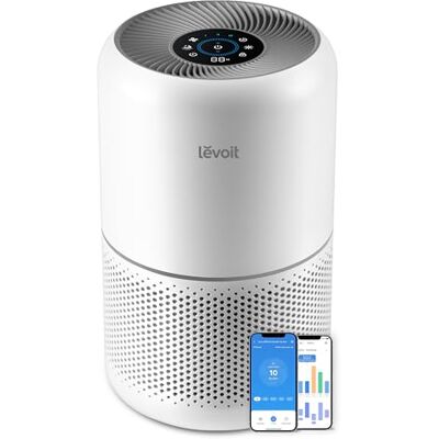 Levoit Purificador de Aire con Filtro Hepa, Modo Inteligente 22dB Modo de Sueño Silencioso, Alexa, App, Elimina 99.97% de Alergia Polen Ácaros Humo Pelo de Mascota, Bajo Consumo Levoit Purificador de Aire con Filtro Hepa, Modo Inteligente 22dB Modo de Sueño Silencioso, Alexa, App, Elimina 99.97% de Alergia Polen Ácaros Humo Pelo de Mascota, Bajo Consumo