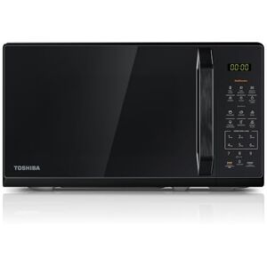 Toshiba Microondas en negro espejo, 20 l, 800 W, pequeño microondas digital solo con 11 niveles de potencia, 6 programas automáticos, función de cocción express, descongelación, señalización digital Toshiba Microondas en negro espejo, 20 l, 800 W, pequeño microondas digital solo con 11 niveles de potencia, 6 programas automáticos, función de cocción express, descongelación, señalización digital