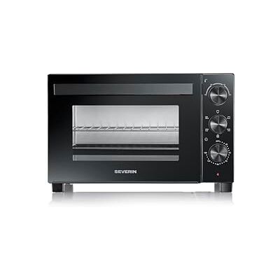 Severin Horno tostador con convección, con asador para carne, horno de convección versátil, capacidad de 30 litros, horno de sobremesa, 100-230 °C, temporizador de 120 minutos, 1600 W, negro, TO Severin Horno tostador con convección, con asador para carne, horno de convección versátil, capacidad de 30 litros, horno de sobremesa, 100-230 °C, temporizador de 120 minutos, 1600 W, negro, TO