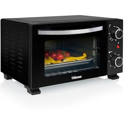 Tristar Horno Mini 10 L, 800 W, Termostato Ajustable, Temporizador de 60 Minutos, Puerta de Doble Cristal para Cocina Versátil, Tristar Horno Mini 10 L, 800 W, Termostato Ajustable, Temporizador de 60 Minutos, Puerta de Doble Cristal para Cocina Versátil,