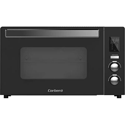 Corbero Corberó CHSG4220BDIG Horno Sobremesa, 42 L, 2000 W, Funciónes: Convección, Rustepollos, Luz Interior, Auto Menús, Control Digital, Temporizador 90 Minudos, Doble Cristal, Parrilla Cromada, Negro Corbero Corberó CHSG4220BDIG Horno Sobremesa, 42 L, 2000 W, Funciónes: Convección, Rustepollos, Luz Interior, Auto Menús, Control Digital, Temporizador 90 Minudos, Doble Cristal, Parrilla Cromada, Negro