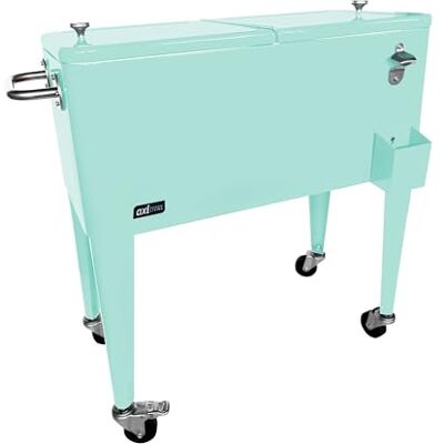 AXI Retro Cooler Mint Nevera portatil para Exterior/Jardin Nevera 76 litros. AXI Retro Cooler Mint Nevera portatil para Exterior/Jardin Nevera 76 litros.