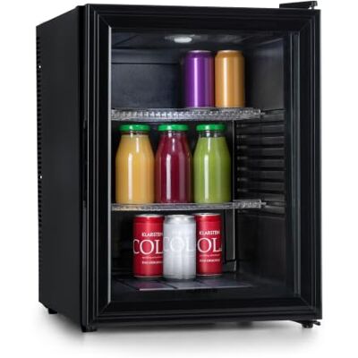 KLARSTEIN Nevera Pequeña Portatil Puerta de Cristal, Mini Nevera Silenciosa para Casa y Oficina, Frigorificos Pequeños para Refrescos, Cervezas, Estantes Extraíbles, Minibar 12-18°C, 42 l. KLARSTEIN Nevera Pequeña Portatil Puerta de Cristal, Mini Nevera Silenciosa para Casa y Oficina, Frigorificos Pequeños para Refrescos, Cervezas, Estantes Extraíbles, Minibar 12-18°C, 42 l.