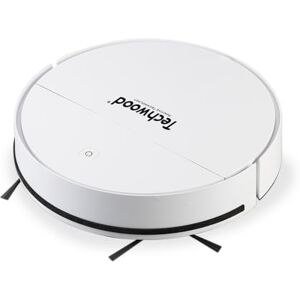 Techwood Robot Aspirador y Limpiador 2 en 1, 450Pa, Tanque 350mL, Batería 90min, Negro Techwood Robot Aspirador y Limpiador 2 en 1, 450Pa, Tanque 350mL, Batería 90min, Negro