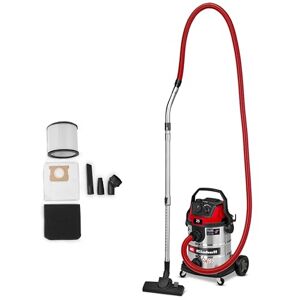 Einhell Aspirador en seco y húmedo TE-VC 2580 SACL (1100 W, Potencia de aspiración 200 mbar, depósito 25 l, Clase de protección al Polvo L, Filtro HEPA, Limpieza de filtros, Toma aut., Accesorios) Einhell Aspirador en seco y húmedo TE-VC 2580 SACL (1100 W, Potencia de aspiración 200 mbar, depósito 25 l, Clase de protección al Polvo L, Filtro HEPA, Limpieza de filtros, Toma aut., Accesorios)