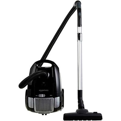 Aspiradora con bolsa Amazon Basics - 700 W, filtro HEPA, negro Aspiradora con bolsa Amazon Basics - 700 W, filtro HEPA, negro